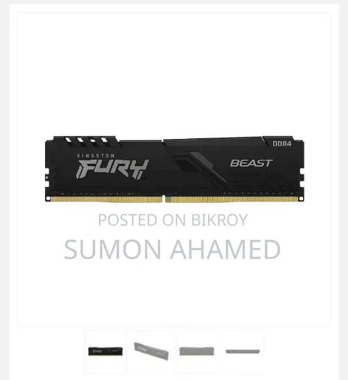Kingston Fury Beast 8gb Ddr4 3200mhz Desktop Ram