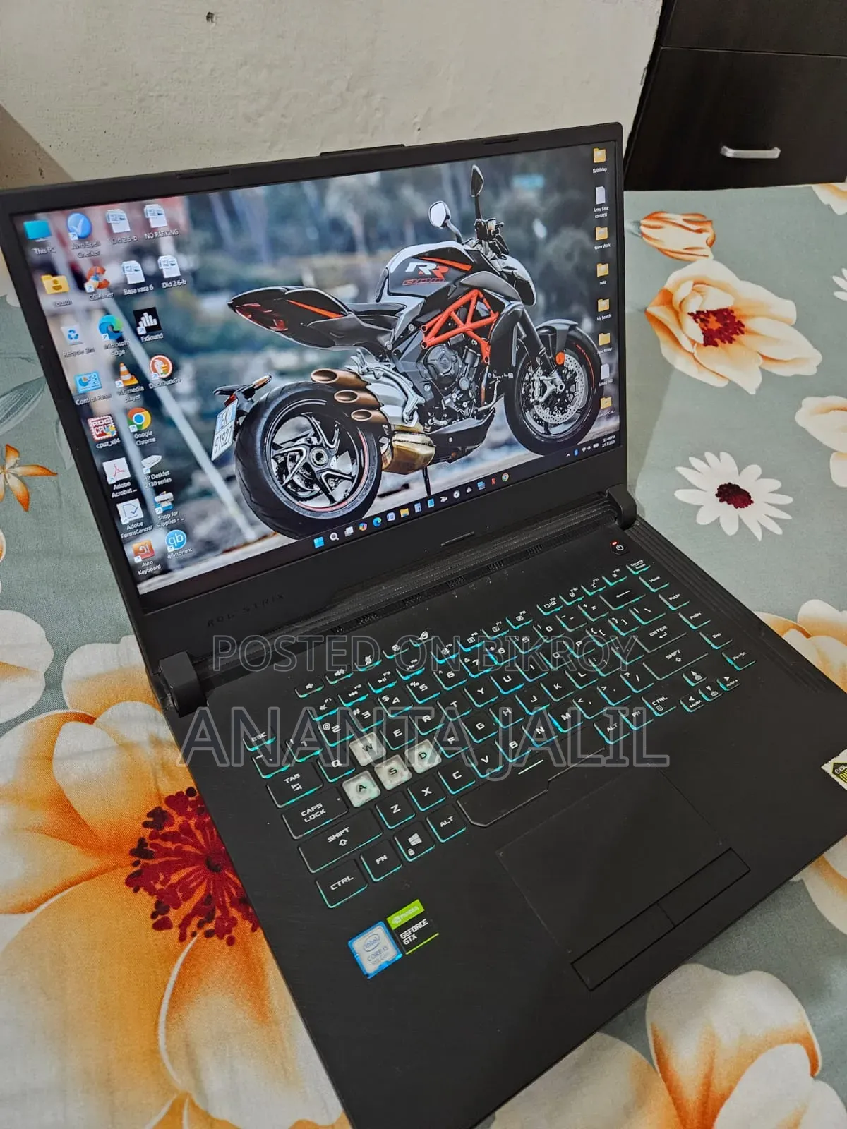 Laptop Asus ROG Strix G731G 16GB Intel Core I5 HDD+SSD 512GB