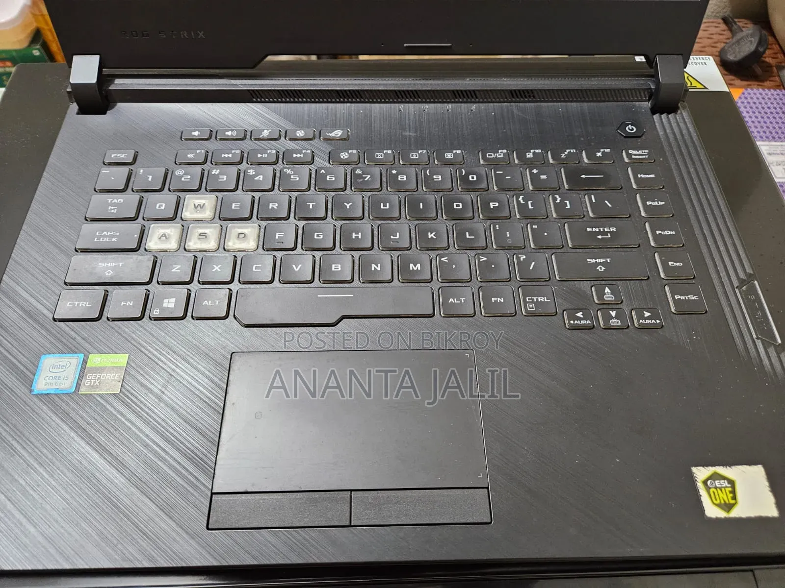 Laptop Asus ROG Strix G731G 16GB Intel Core I5 HDD+SSD 512GB