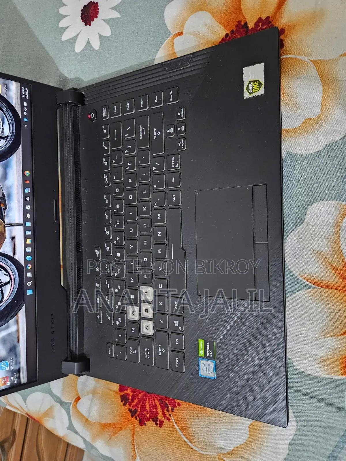 Laptop Asus ROG Strix G731G 16GB Intel Core I5 HDD+SSD 512GB
