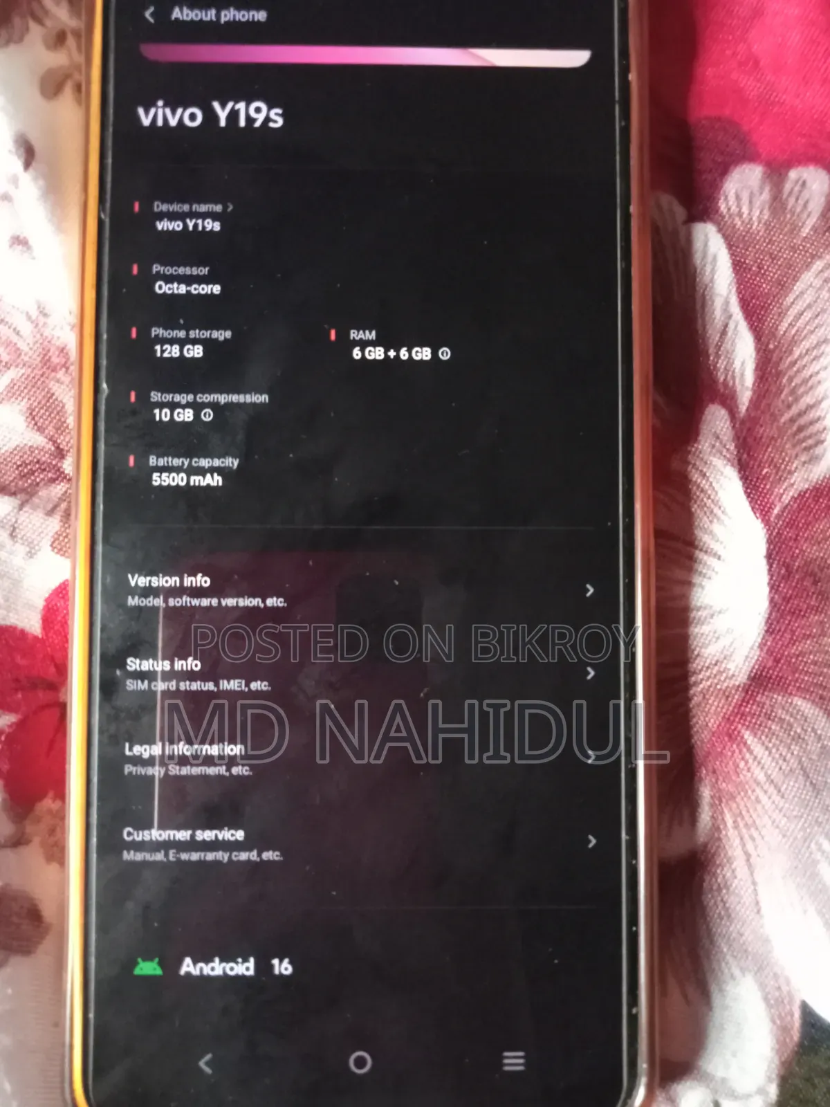 Vivo Y19s 128 GB White
