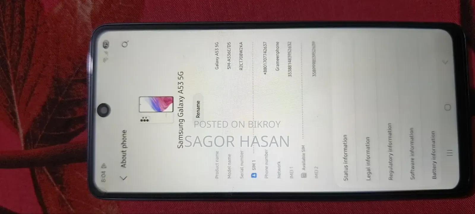 Samsung Galaxy A53 5G 128 GB Black