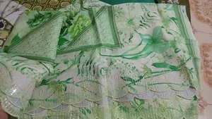 New Unstitched Mashaal Georgette Three-Piece for Sale