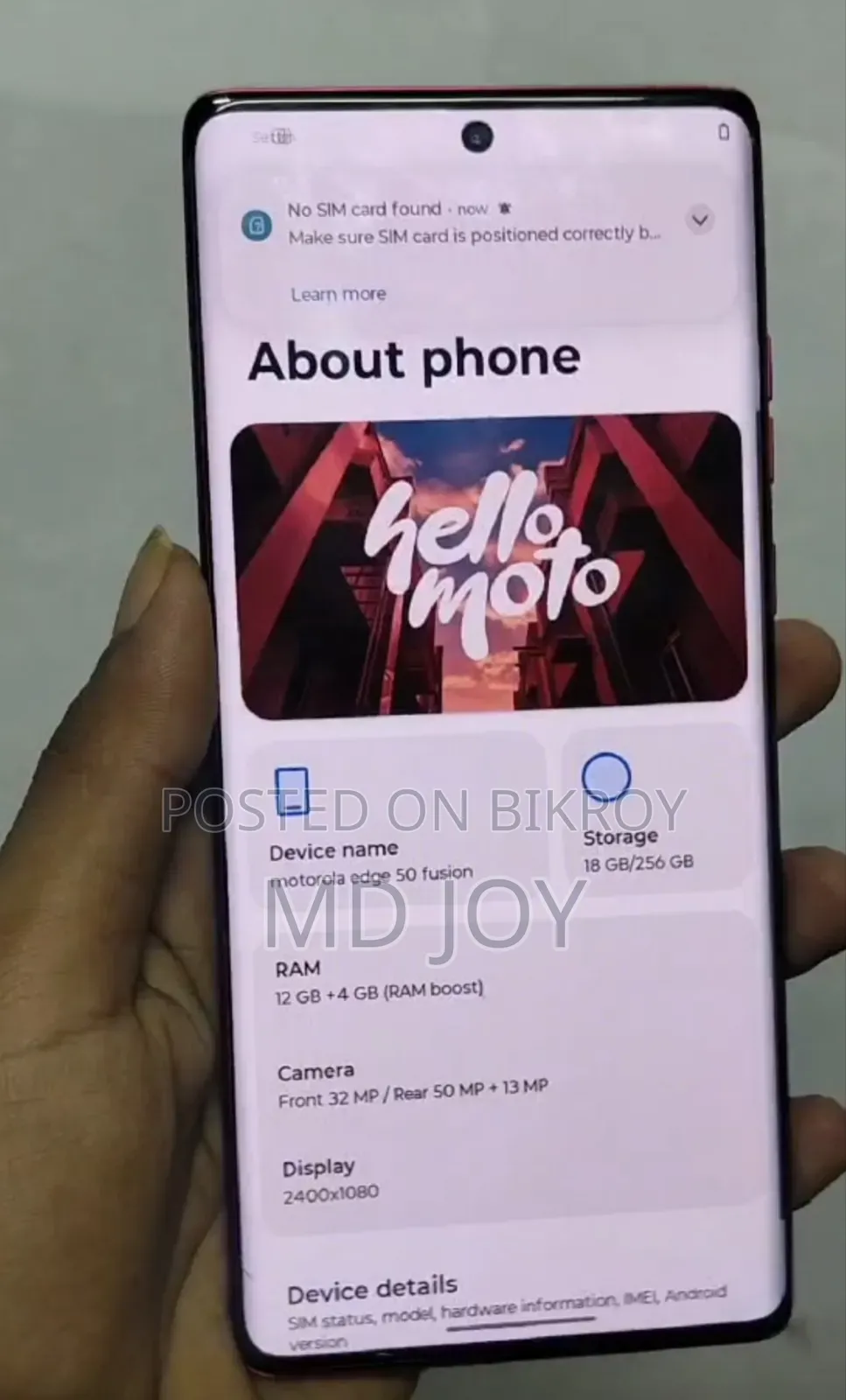 Motorola Edge 50 Fusion 256 GB Pink