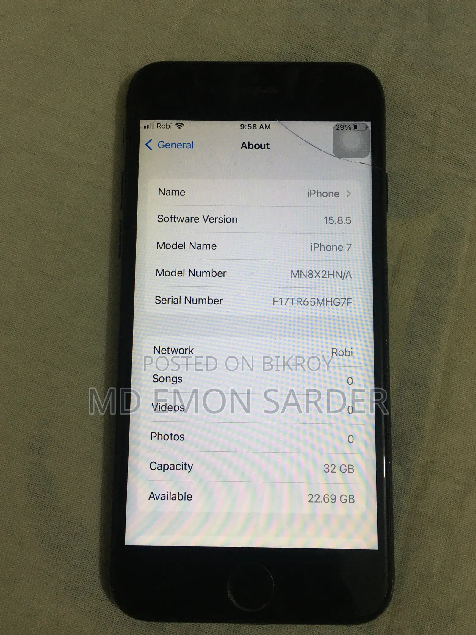 Apple iPhone 7 32 GB Black