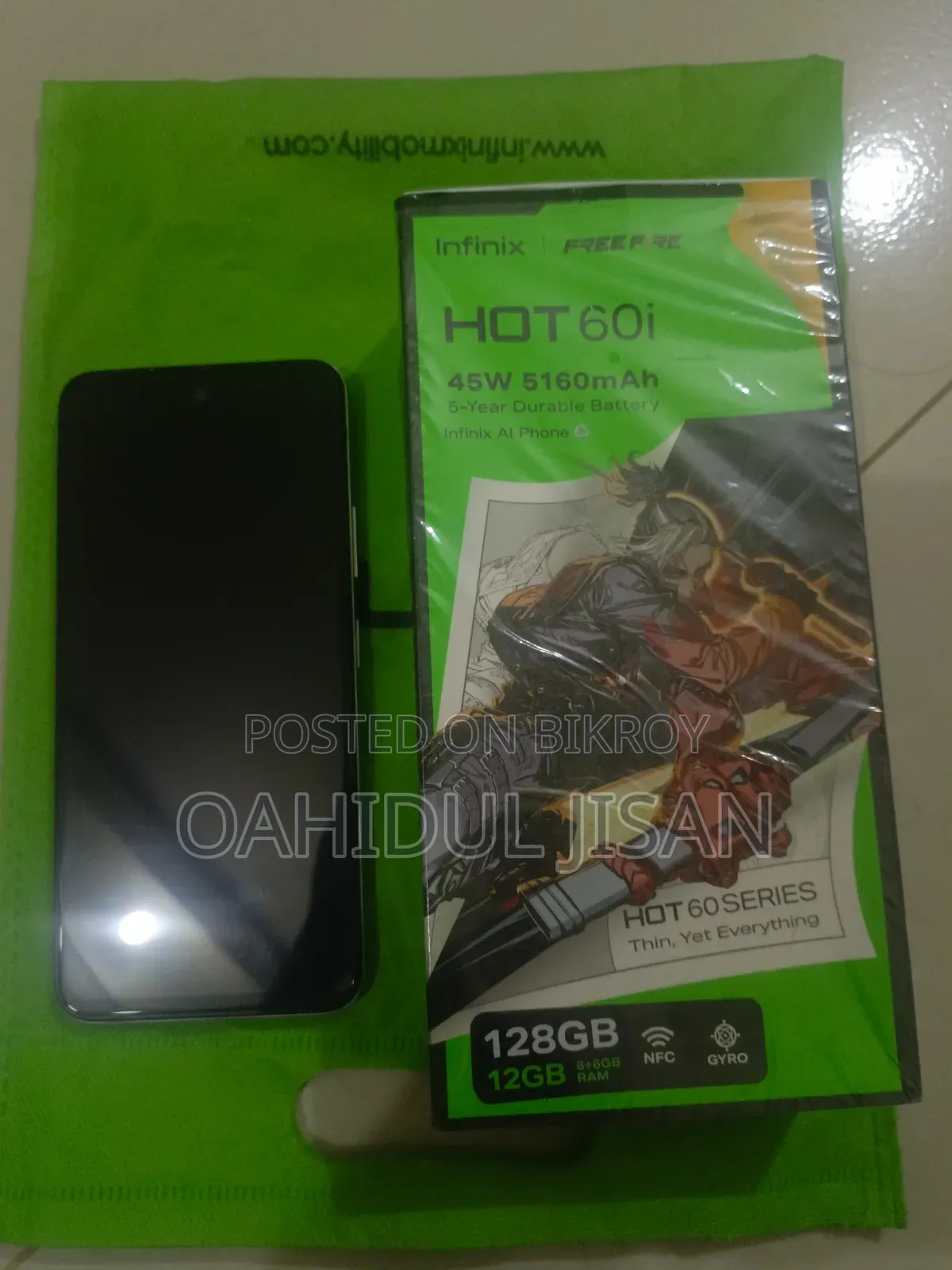 New Infinix Hot 60i 128 GB Silver