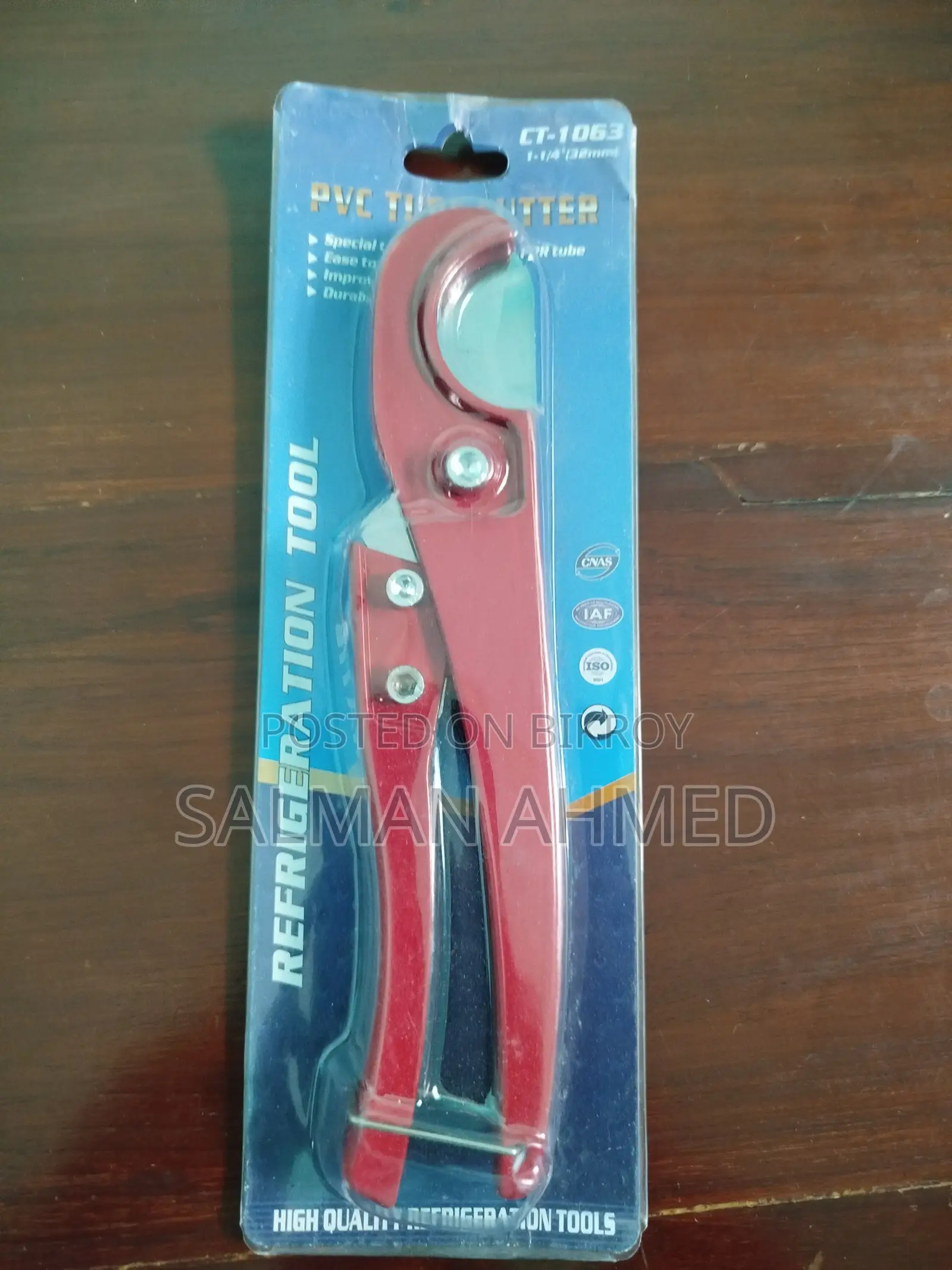 Tube Cutter One-Hand Professional 1.2 Inch Cutter PVC Scissor Ct-1063.