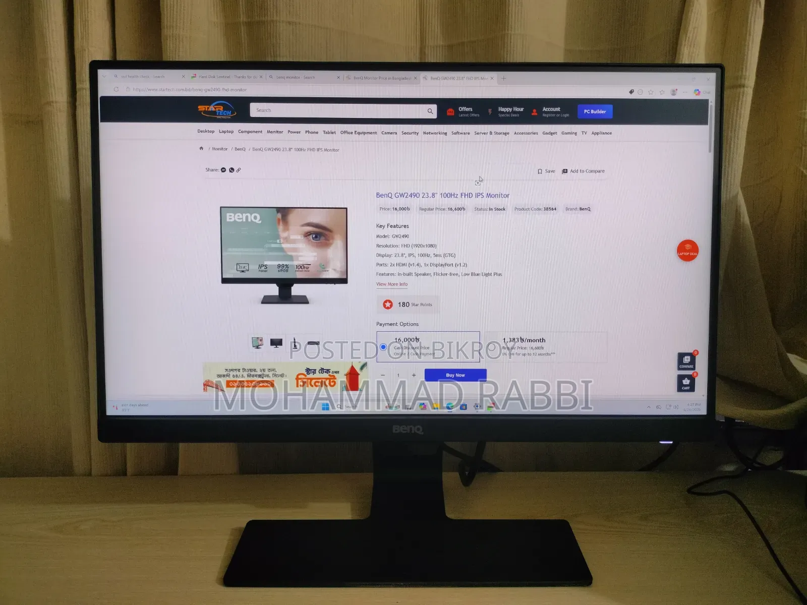 Benq Gw2283 22inch Ips Monitor