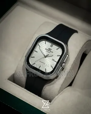 ⌚ Edifice White Square Edition Timeless Design.
