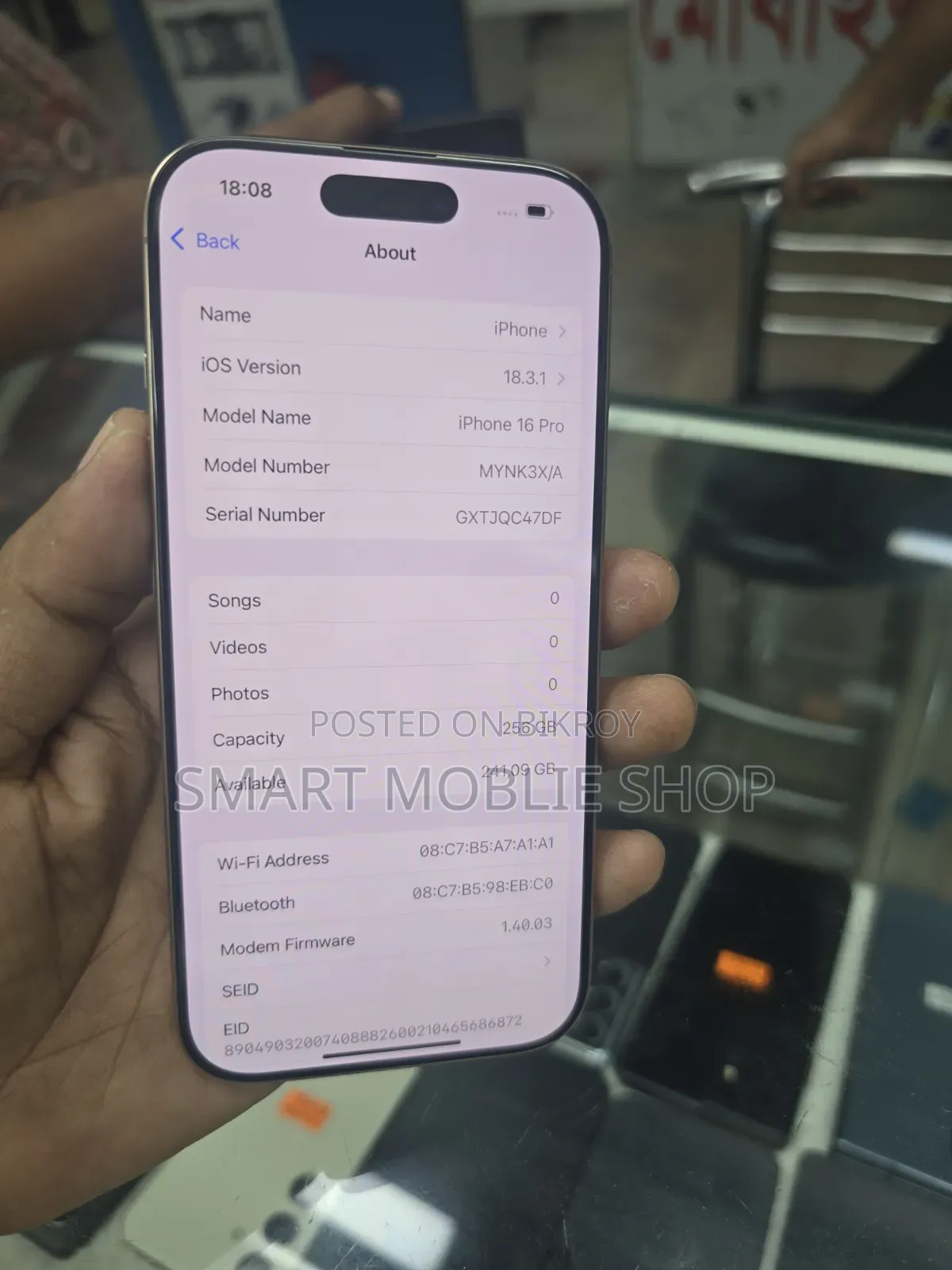 New Apple iPhone 16 Pro 256 GB Rose Gold