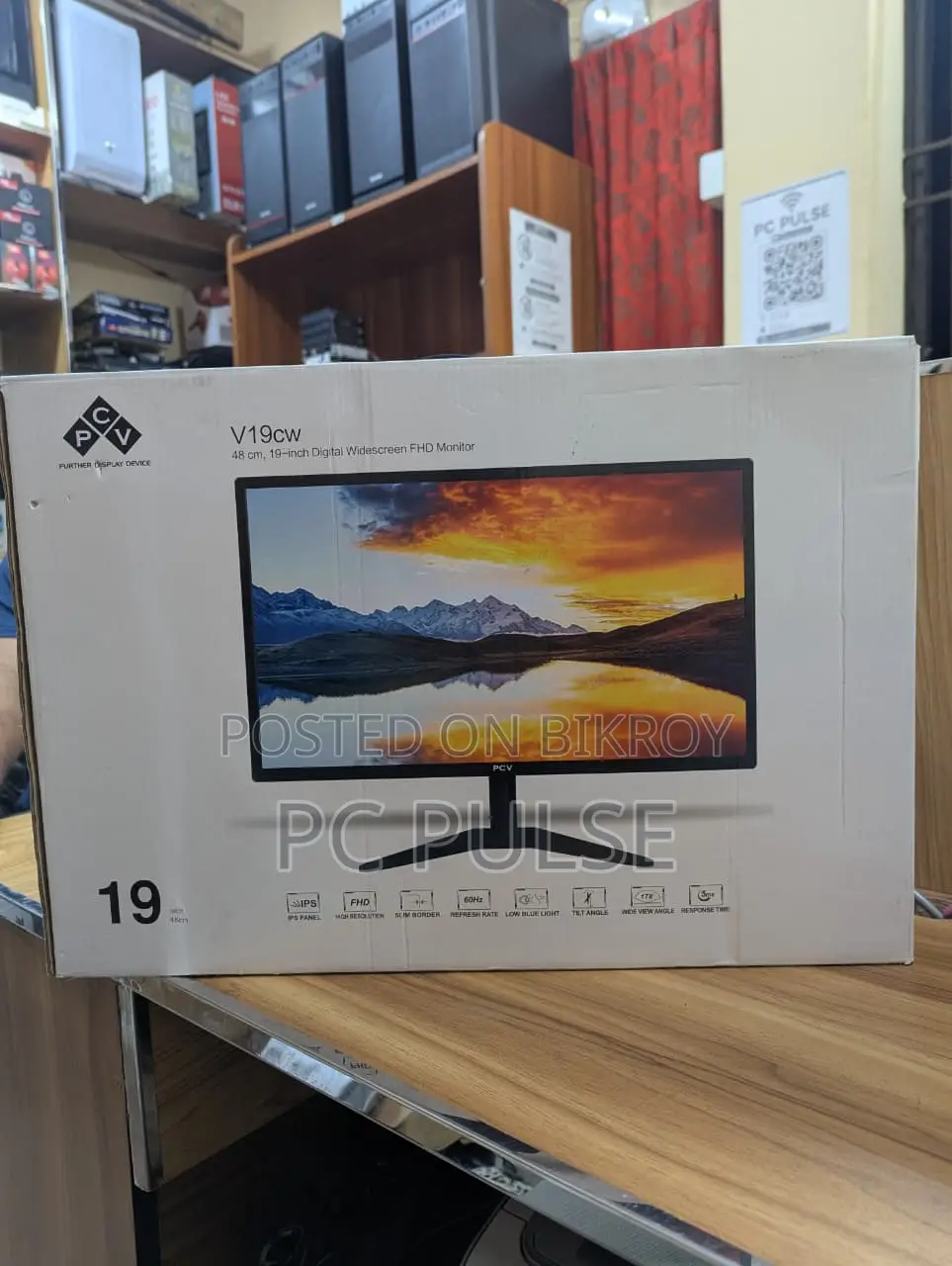 PCV 19" Widescreen FHD IPS LED Monitor (As Like New)