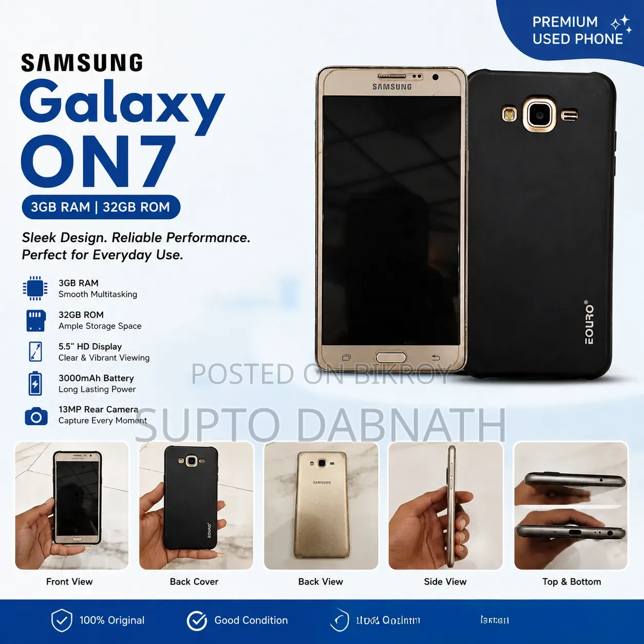Samsung Galaxy On7 Pro 16 GB Gold