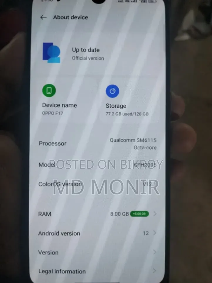 Oppo F17 128 GB Black