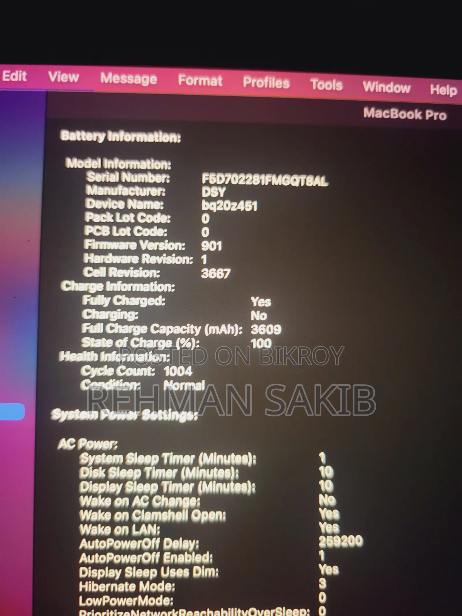 Laptop Apple MacBook 2016 8GB Intel Core I5 SSD 256GB