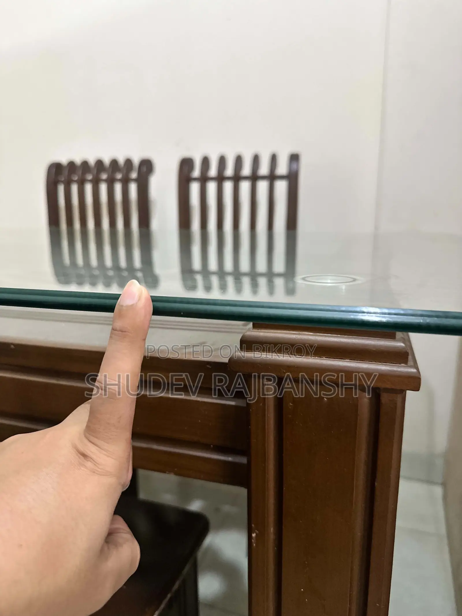 Dining Table 6 Chairs | Used | MDF | Dining Table 6 Seat