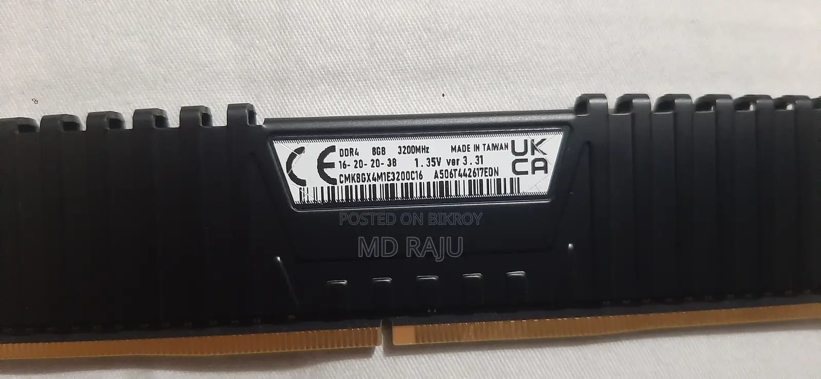 Corsair 8gb 3200mhz Ddr4 Desktop Ram