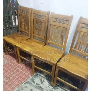 Teak Wood Dining Table 6 Chairs