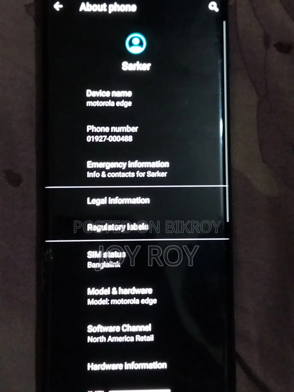 Motorola Edge (2022) 256 GB Bronze