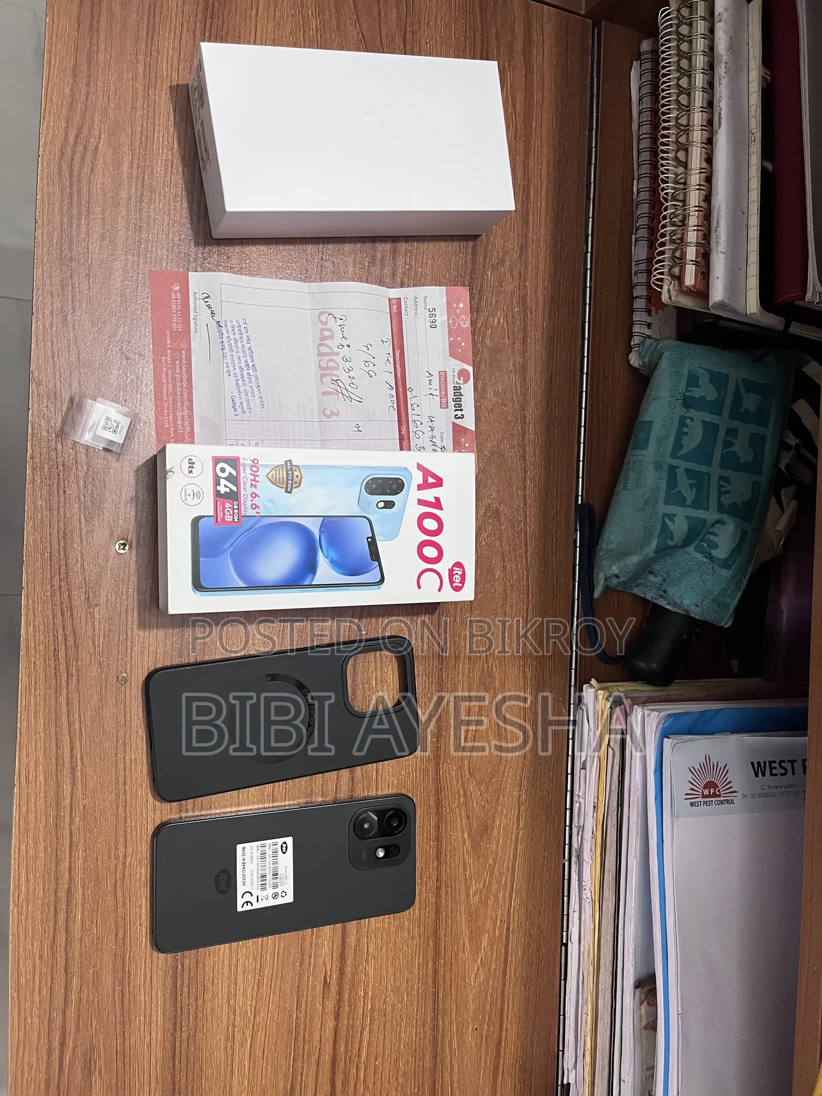 New Itel A100C 64 GB Black