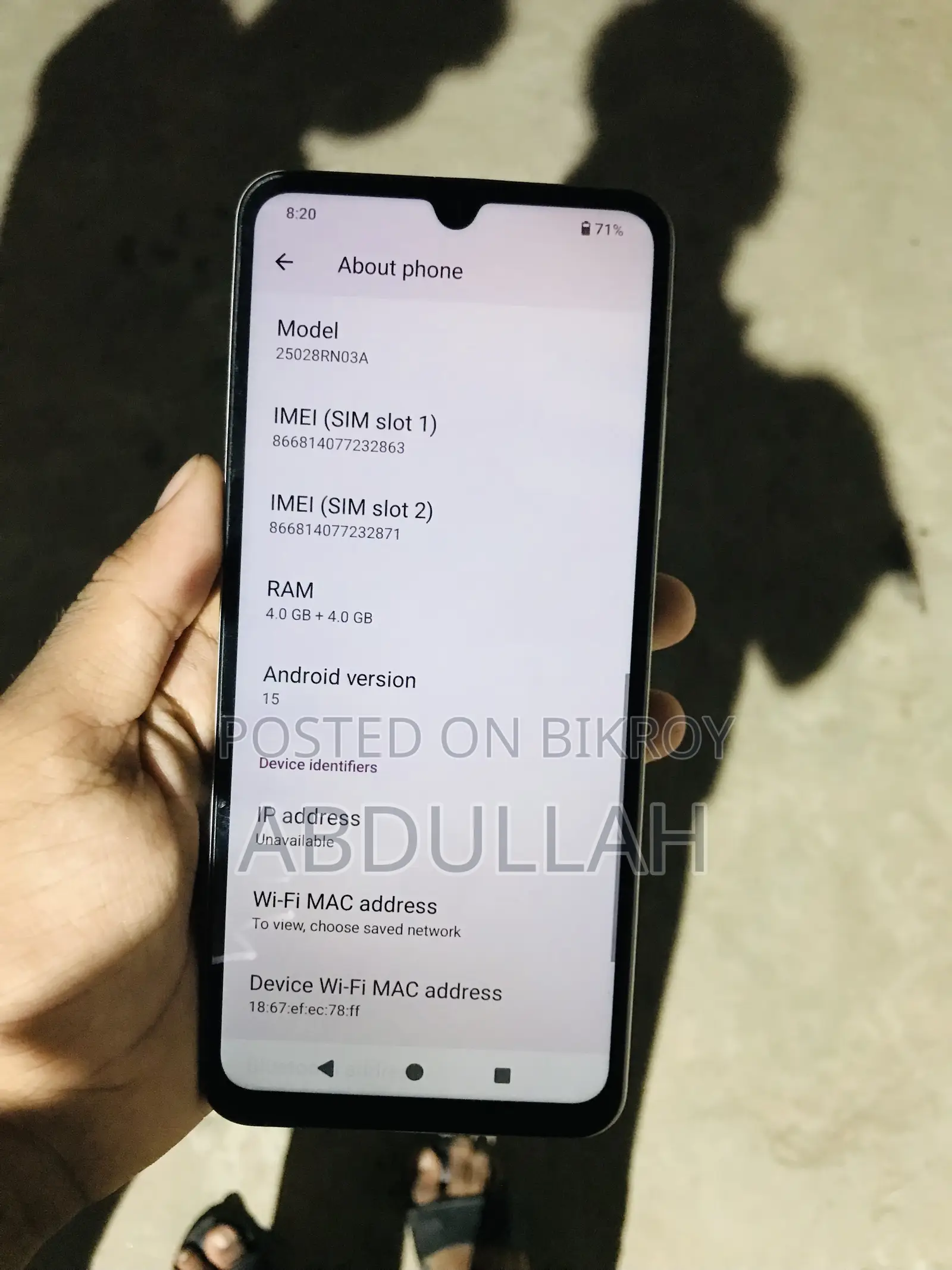 New Xiaomi Redmi A5 4G 128 GB Silver