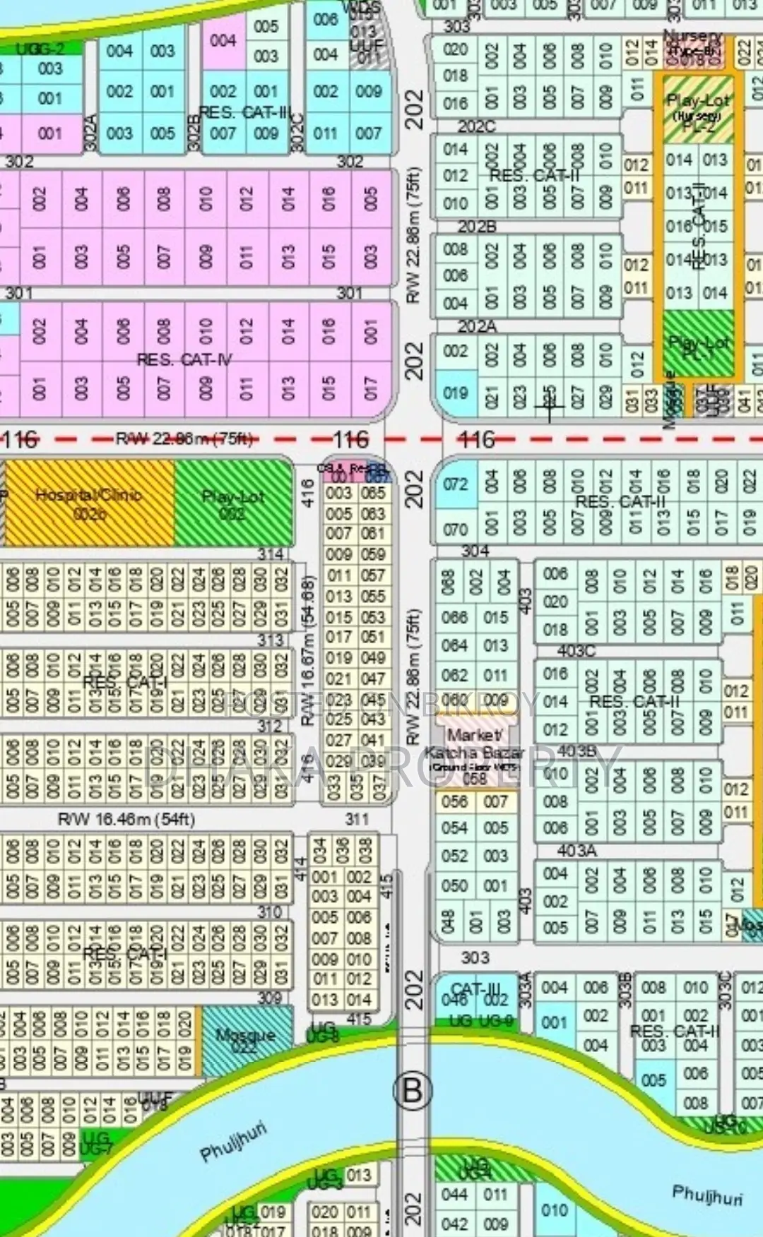 75ft Road 5 Katha Plot North at Sector-15
