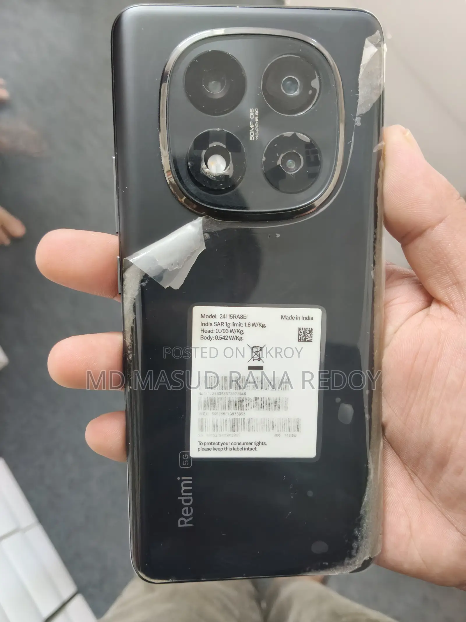 Xiaomi Redmi Note 14 Pro+ 5G 512 GB Black