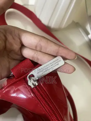 Adidas Originals Patent Trefoil Red Bag