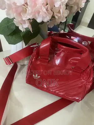 Adidas Originals Patent Trefoil Red Bag