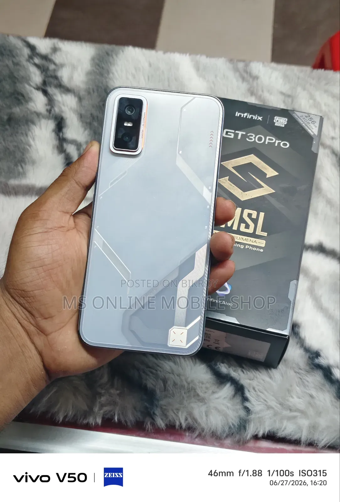 New Infinix GT 30 Pro 256 GB Silver