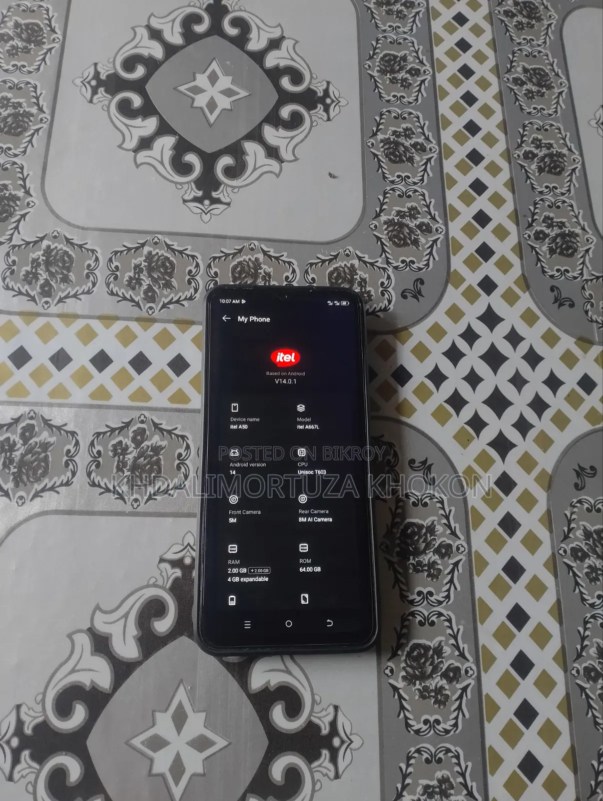 Itel A50 128 GB Black