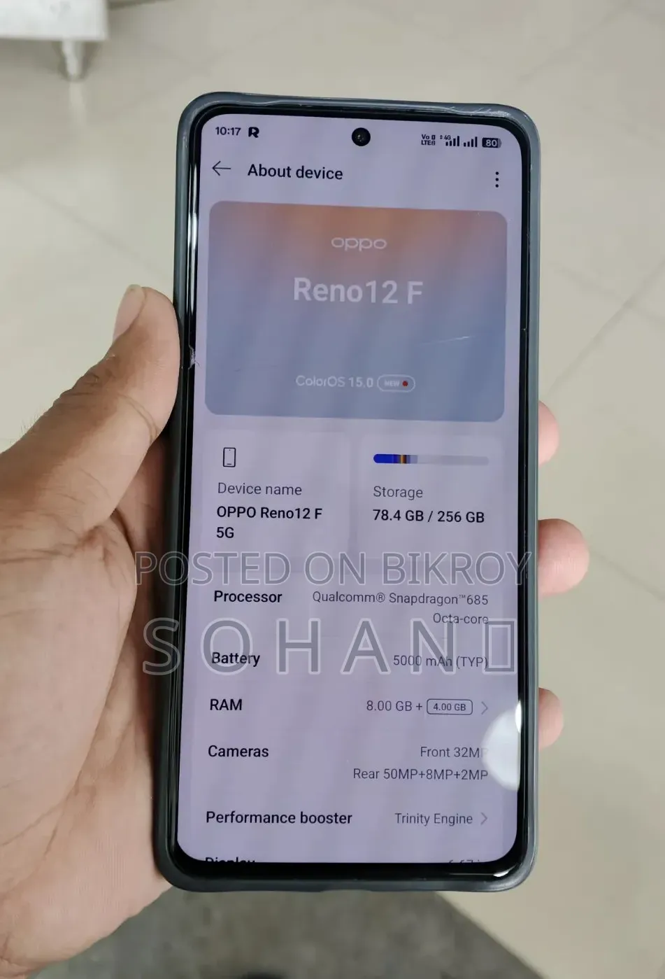 Oppo Reno12 F 256 GB Black