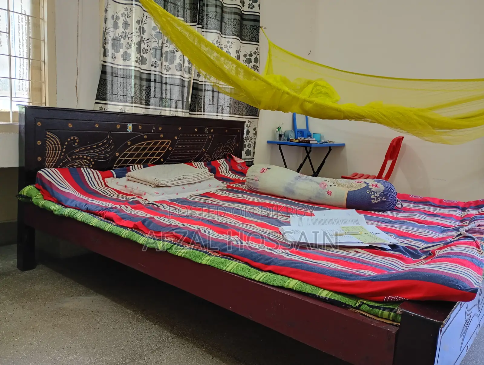 কাঠের হার্ডবোর্ড বেড