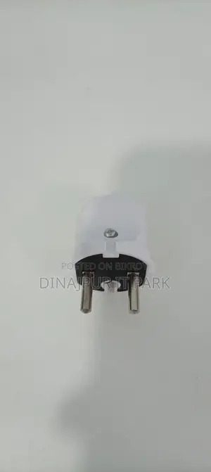 2-Pin Male Electrical Plug Top (White)