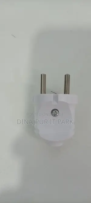 2-Pin Male Electrical Plug Top (White)