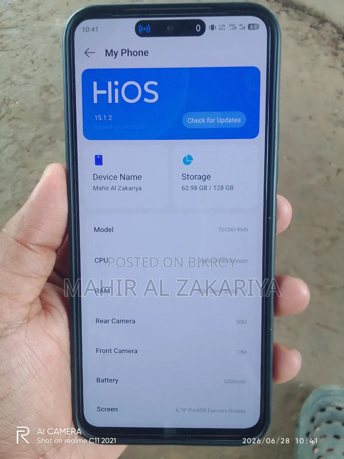 Tecno Spark 40 Pro 128 GB Silver