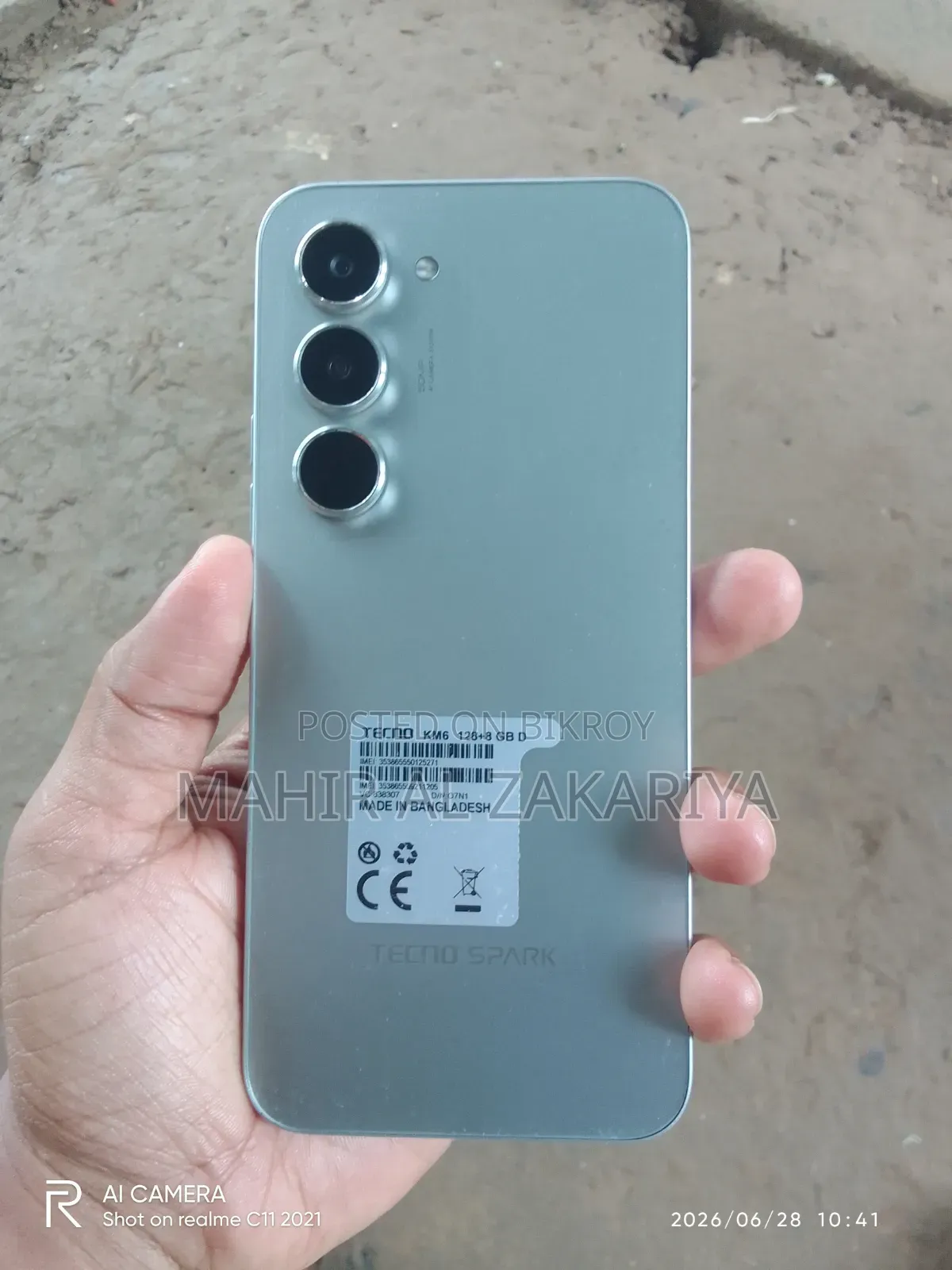 Tecno Spark 40 Pro 128 GB Silver