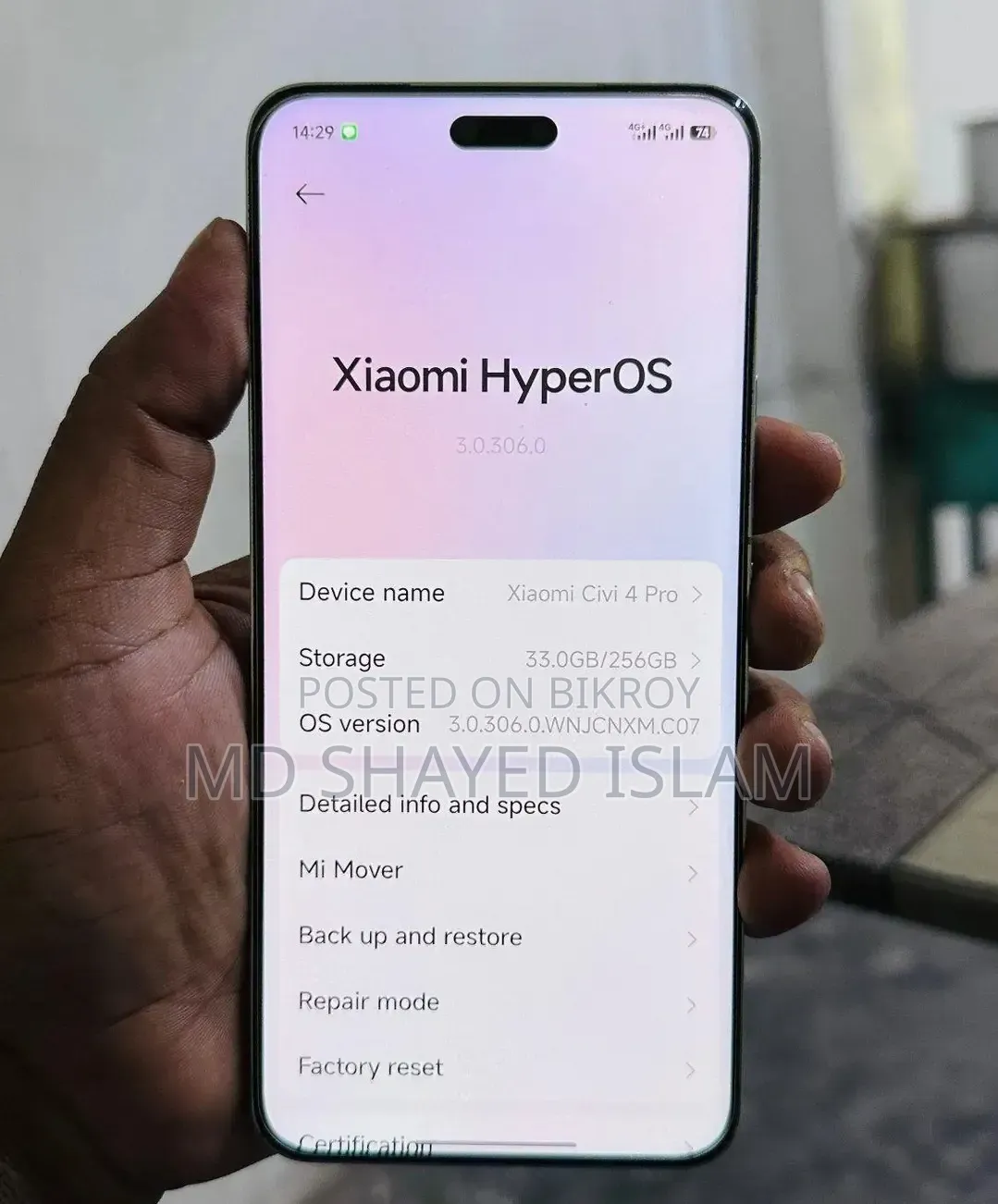 Xiaomi Civi 4 Pro 256 GB Green