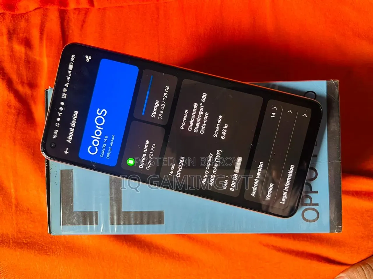 Oppo F21 Pro 128 GB Orange
