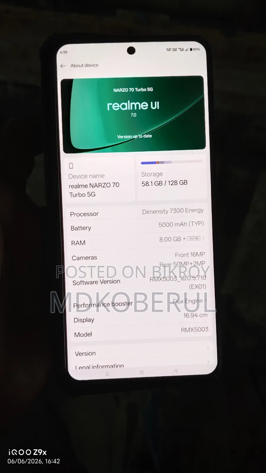 Realme 8 GB Black