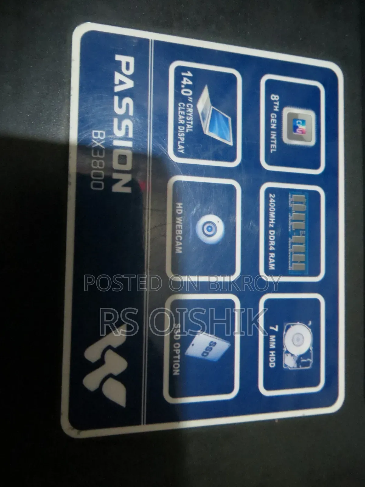 Laptop 4GB Intel Core i3 HDD 1TB