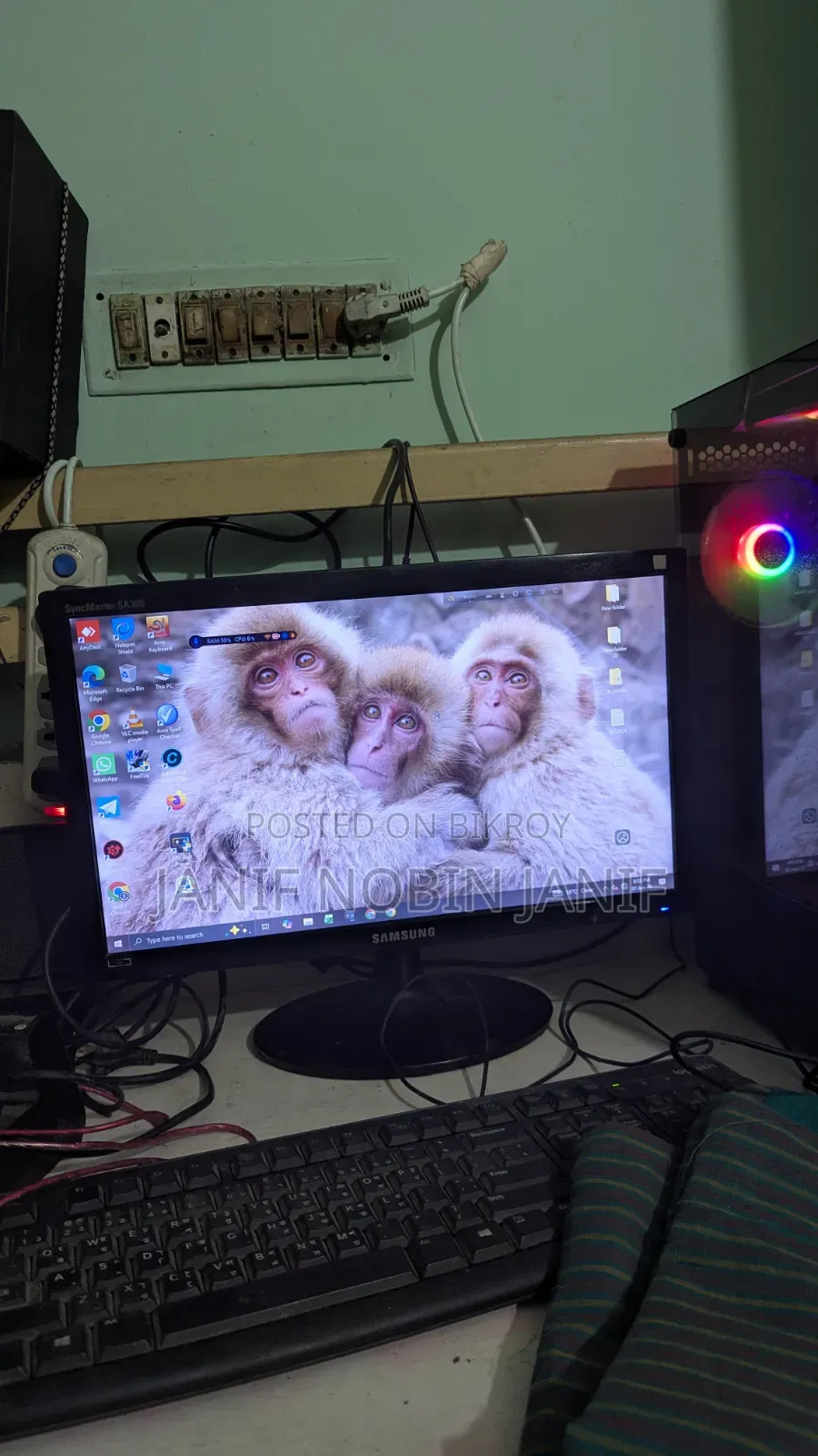 Desktop Computer MSI 8GB AMD Ryzen 5 HDD+SSD 640GB