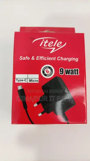 Itel 9w Type-C/Micro Safe Efficient Mobile Charger
