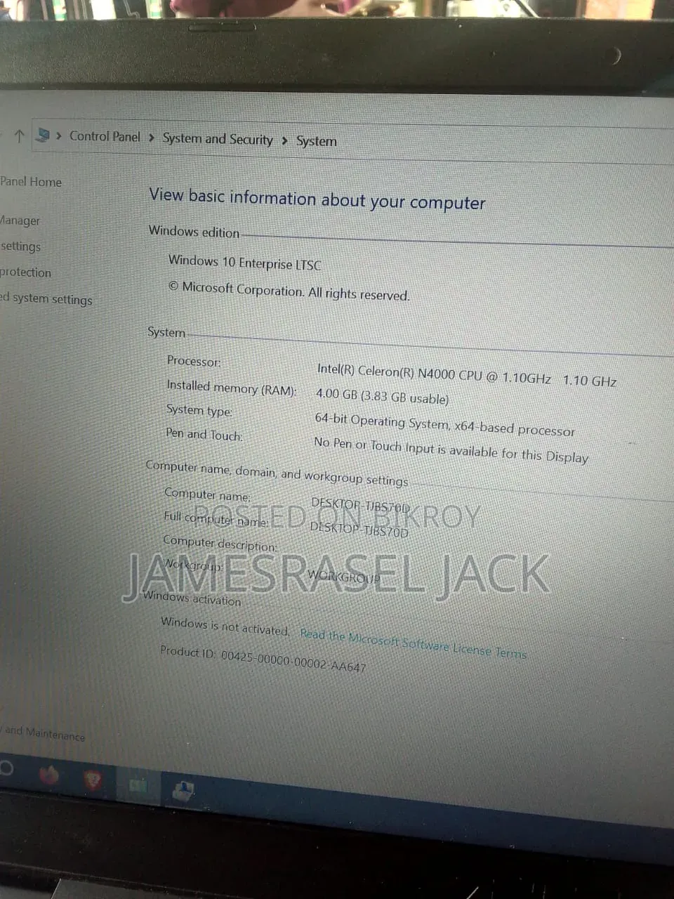 Laptop Asus ASUSPRO B9440UA 4GB Intel Core I3 SSD 60GB