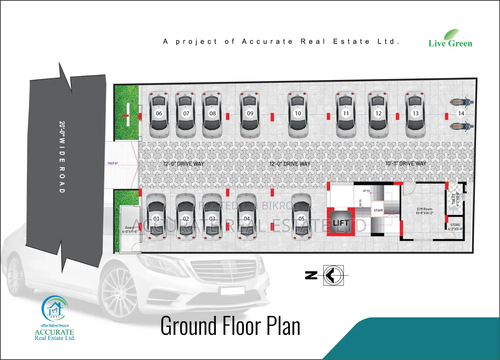 3-Bedroom Apartment in Accurate Real Estate, Jhigatola for Sale