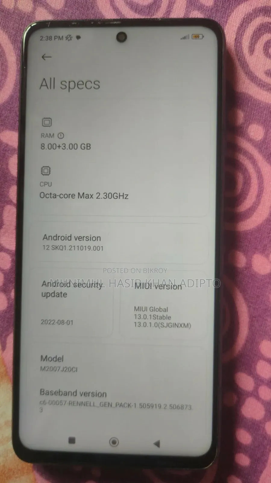 Xiaomi Poco X3 128 GB Blue