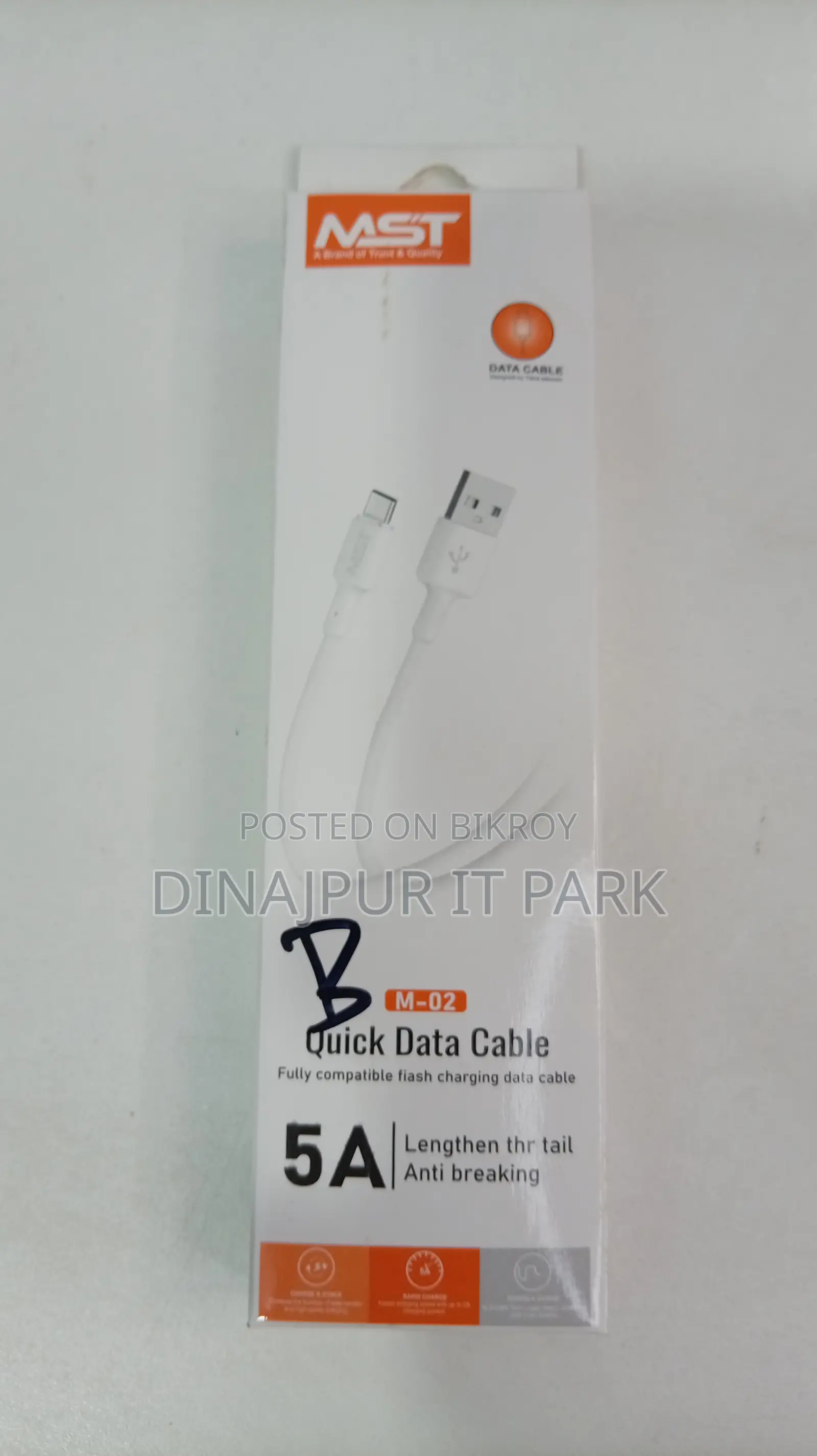 Mst M-02 5a Quick Charging Usb To Type-c Data Cable
