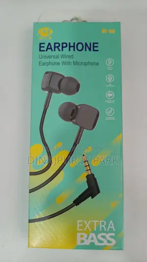 Mt-100 Universal Wired Earphone With Microphone & Extra Bass