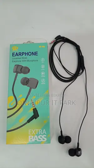 Mt-100 Universal Wired Earphone With Microphone Extra Bass