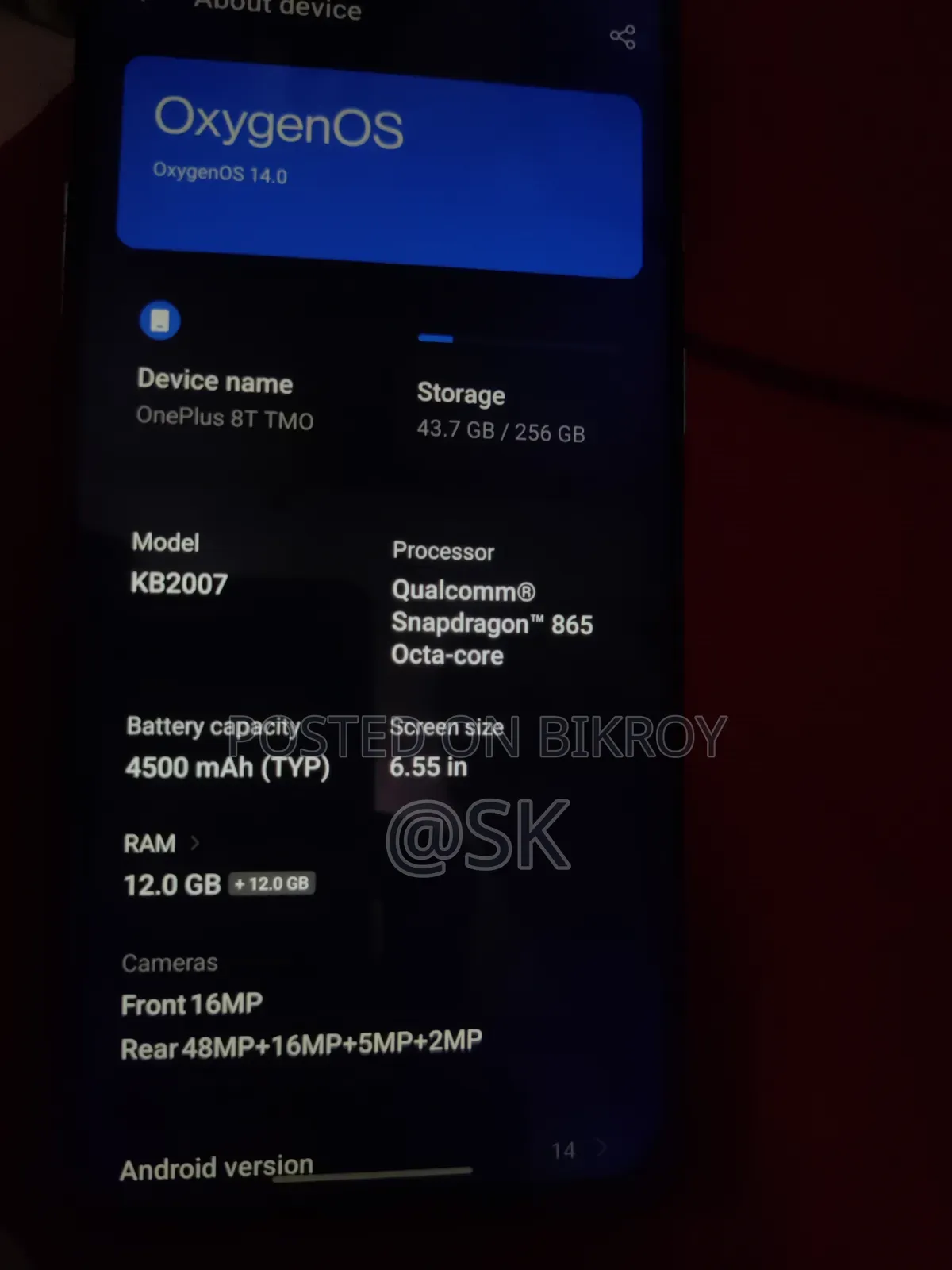 OnePlus 8T 256 GB Blue