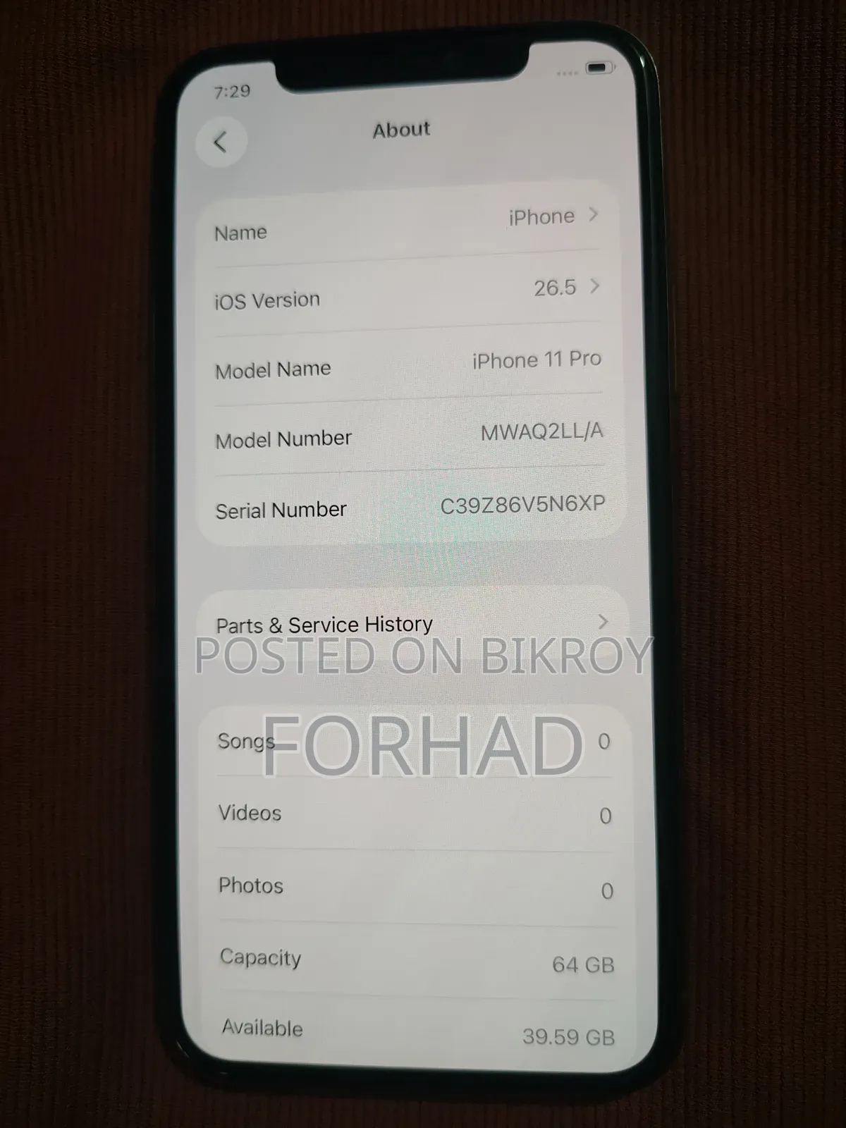 Apple iPhone 11 Pro 64 GB Rose Gold